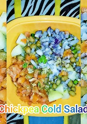 A picture of Chickpea cold Salad🥗.
