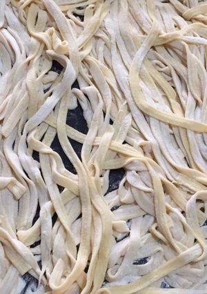 Una foto de Fideos caseros!!!!!