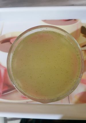 A picture of Mint Lemon water.