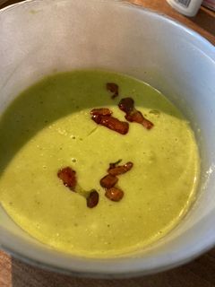 Zöldborsó krémleves recept fotója