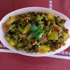 A picture of Beans allu ki sabji.