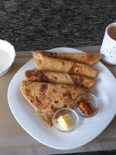 A picture of Plain Paratha#Quick fix breakfast.