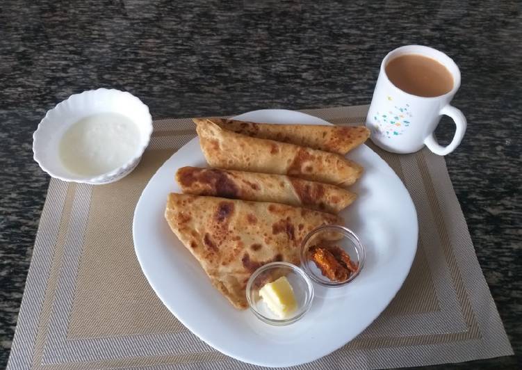 Easy Way to Make Ultimate Plain Paratha#Quick fix breakfast