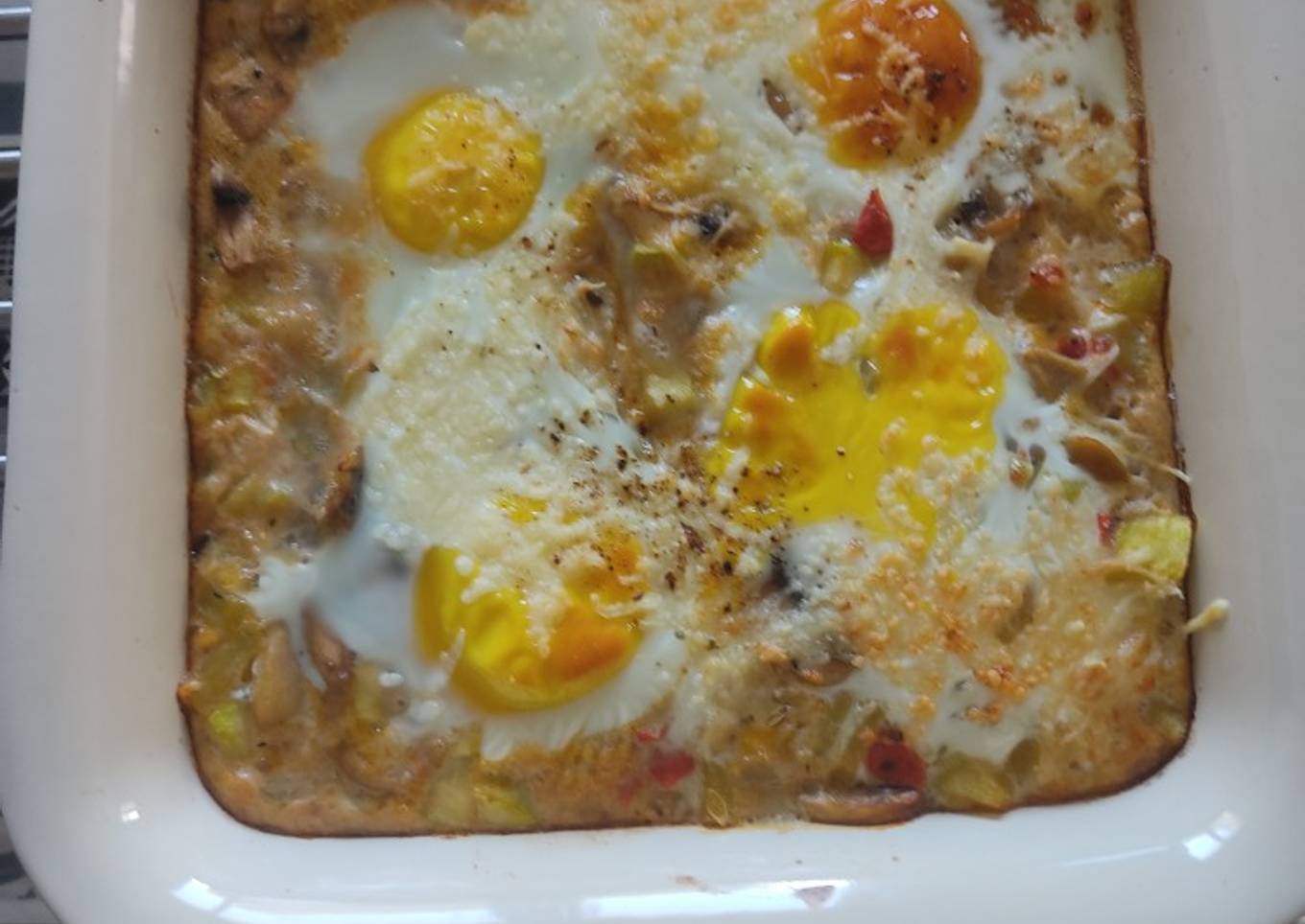 Gratin de légumes façon œuf cocotte