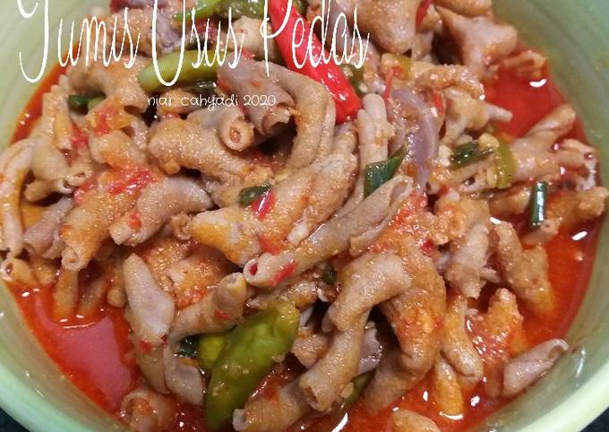 Bagaimana Membuat Tumis Usus Pedas, Lezat