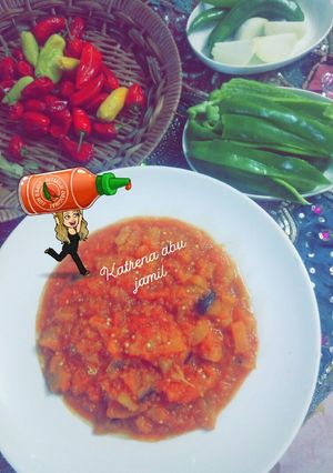 صورة لوصفة منزلة باذنجان فلسطنيه