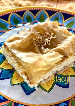 A picture of Easy Mom’s Cheese Pie (Tyropita).