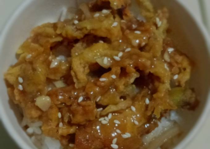 Bagaimana Membuat Ricebowl jamur saus teriyaki yang Bisa Manjain Lidah