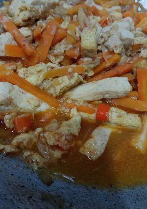 Foto resep Orak Arik Telur Tahu
