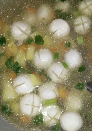Foto resep Sop baso ikan🐟