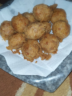 A picture of Yam Balls.