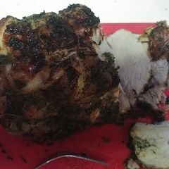 A picture of Rotisserie Pork Sirloin Roast.