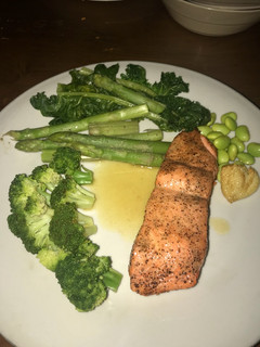 Foto resep Salmon with lemon butter sauce