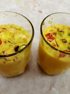 मैंगो केसर बदाम पिस्ता शेक (mango milkshake recipe in marathi) रेसिपी चे मुख्य फोटो