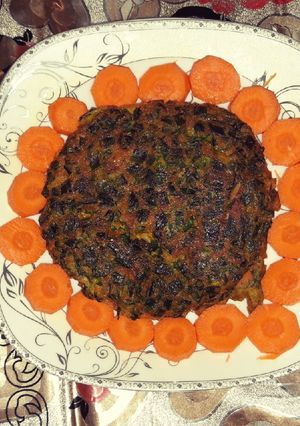 عکسی از دستور کوکو سبزی جان خوشمزه من برای همسریم😋😘