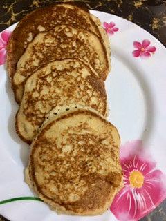 A picture of Healthy oatmeal banana pancakes.
