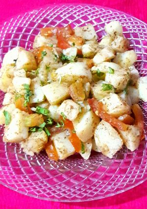 A picture of Potato Chaat.