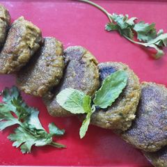 A picture of Soya Seekh Kabab.
