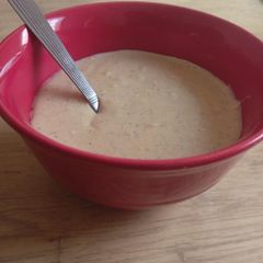 A picture of Cornmeal porridge with a spicy twist.