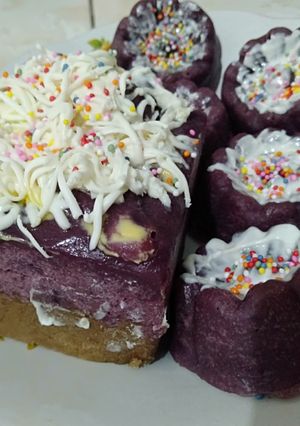 Foto resep Bolu kukus coklat dan ubi ungu