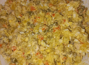 Фото Салат "Оливье" с куриной грудкой.