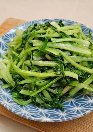 清炒青江菜絲 的食譜成品照片