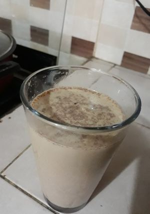 Una foto de Bebida café-canela