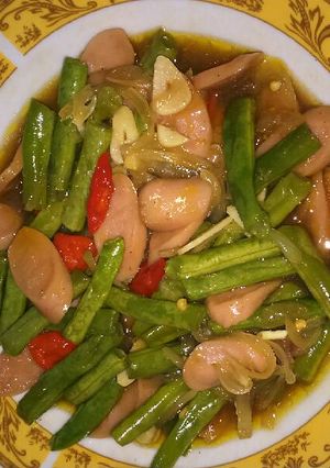 Foto resep Tumis buncis sosis saus tiram