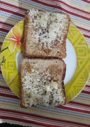 A picture of Bread pizza.