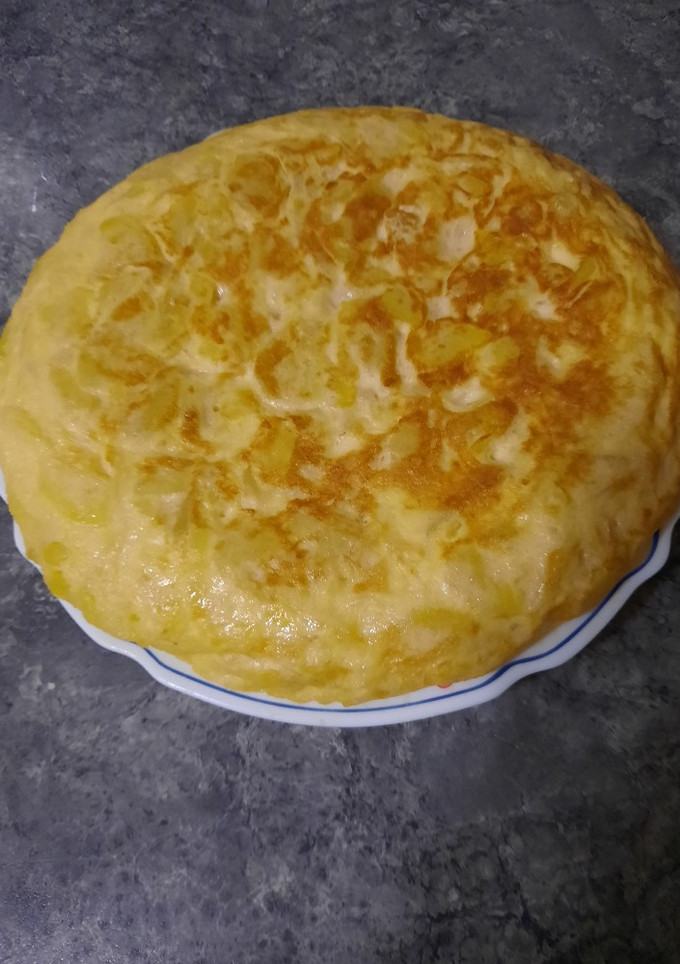 Una foto de Tortilla de patatas al microondas