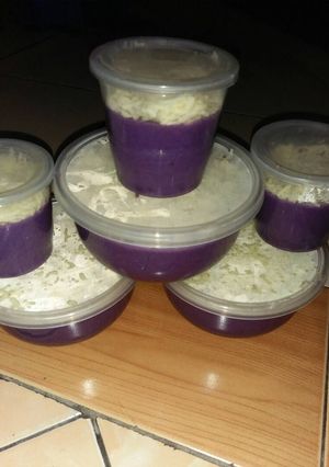 Foto resep Pudding ubi ungu keju