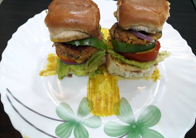 Soya burger healthy and make to easy