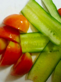 A picture of Healthy Cucumber Tomato Salad.