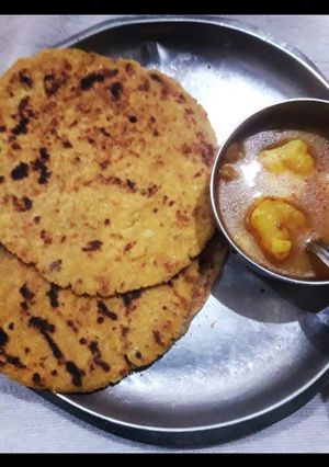 मक्की का पराठा (makki ka paratha recipe in Hindi) रेसिपी मुख्य फोटो