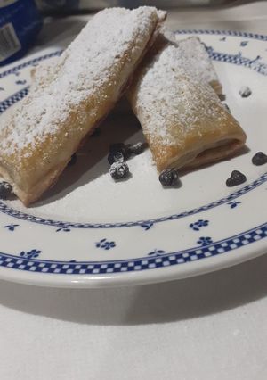 Una foto de Masa de danés y formas de croissant
