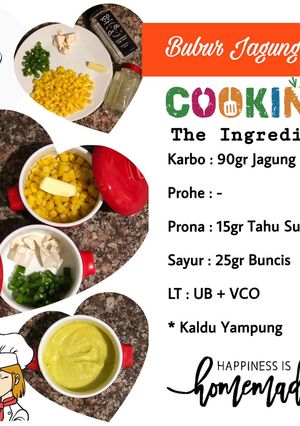 Foto resep Mpasi 6m+ Day 4 - Bubur Jagung Tahu