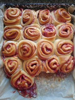 Szilvás-fahéjas csiga recept fotója