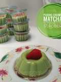 Puding Matcha Topping Kiwi Stroberi