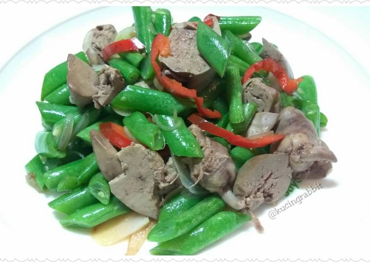 Langkah Mudah untuk memasak 19. Oseng Buncis Ati Ayam Lezat