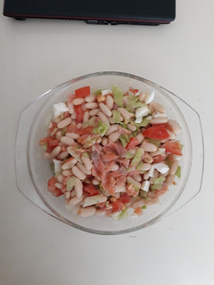 Una foto de Ensalada de alubias