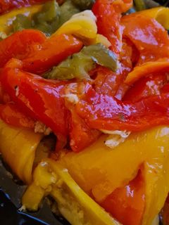 O poză a rețetei Salată de ardei copți.