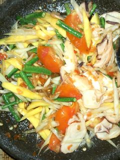 Foto resep Som tam pedasss (salad thailand)