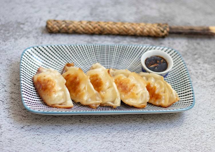 Pork dumpling or Gyoza