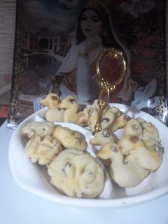 عکسی از دستور کوکی کشمشی زعفرانی