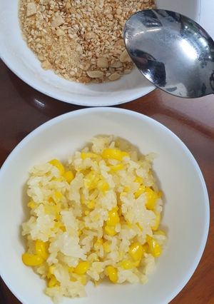 Hình của món Xôi bắp mỹ siêu đơn giản.