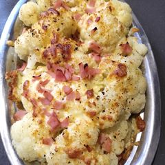 A picture of Baked Cheesy Cauliflower.