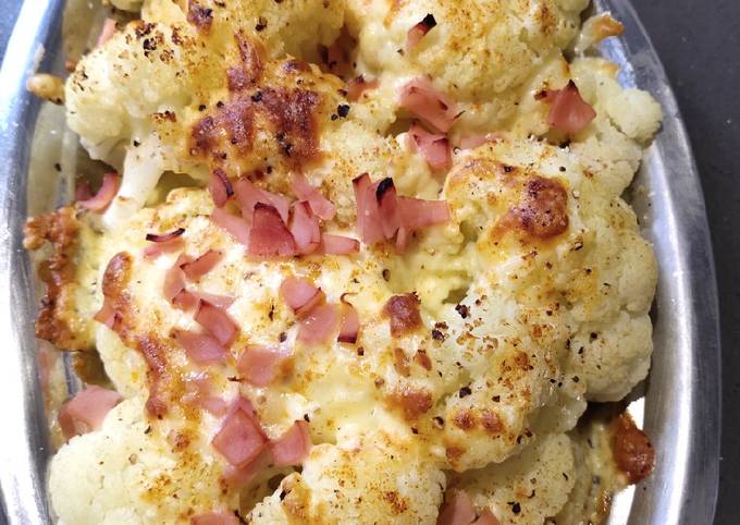 Steps to Prepare Favorite Baked Cheesy Cauliflower