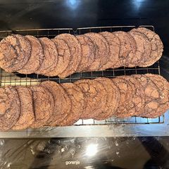 A picture of Soft Bake Chocolate Cookies - Wow My Kitchen Smells Amazing - Enjoy :P.