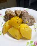 Печеня з картоплею, запечене мʼясо, Жаркое/ Roast with potatoes