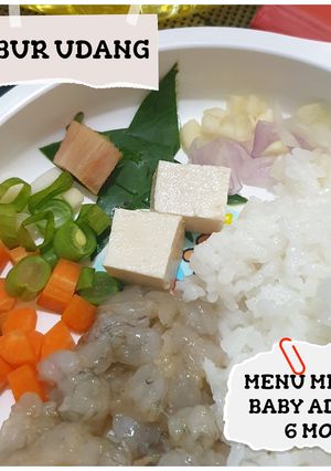 Foto resep MP ASI DAY-3 (6 Mo) Bubur Udang Sayur Tahu